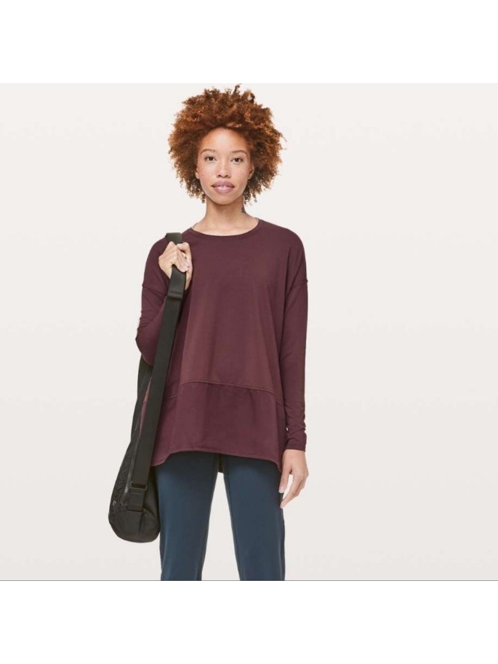 Lululemon Ease of Mind Long SleeveBordeaux Drama size 8